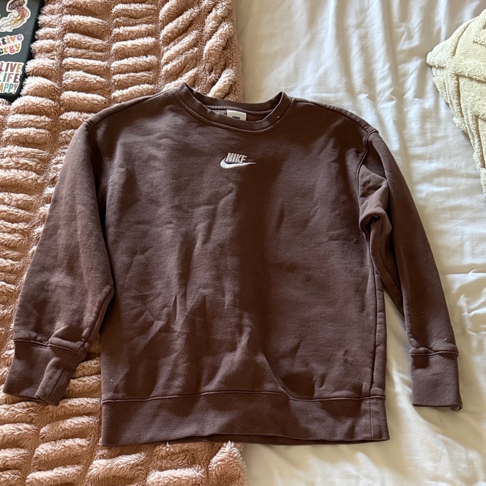 Nike Kids Chocolate Crewneck Sweatshirt